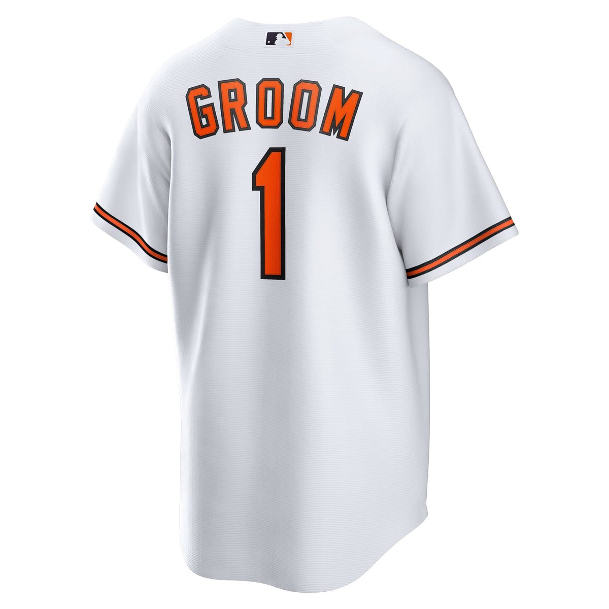 Men's Baltimore Orioles  Nike White #1 Groom Home Replica Jersey