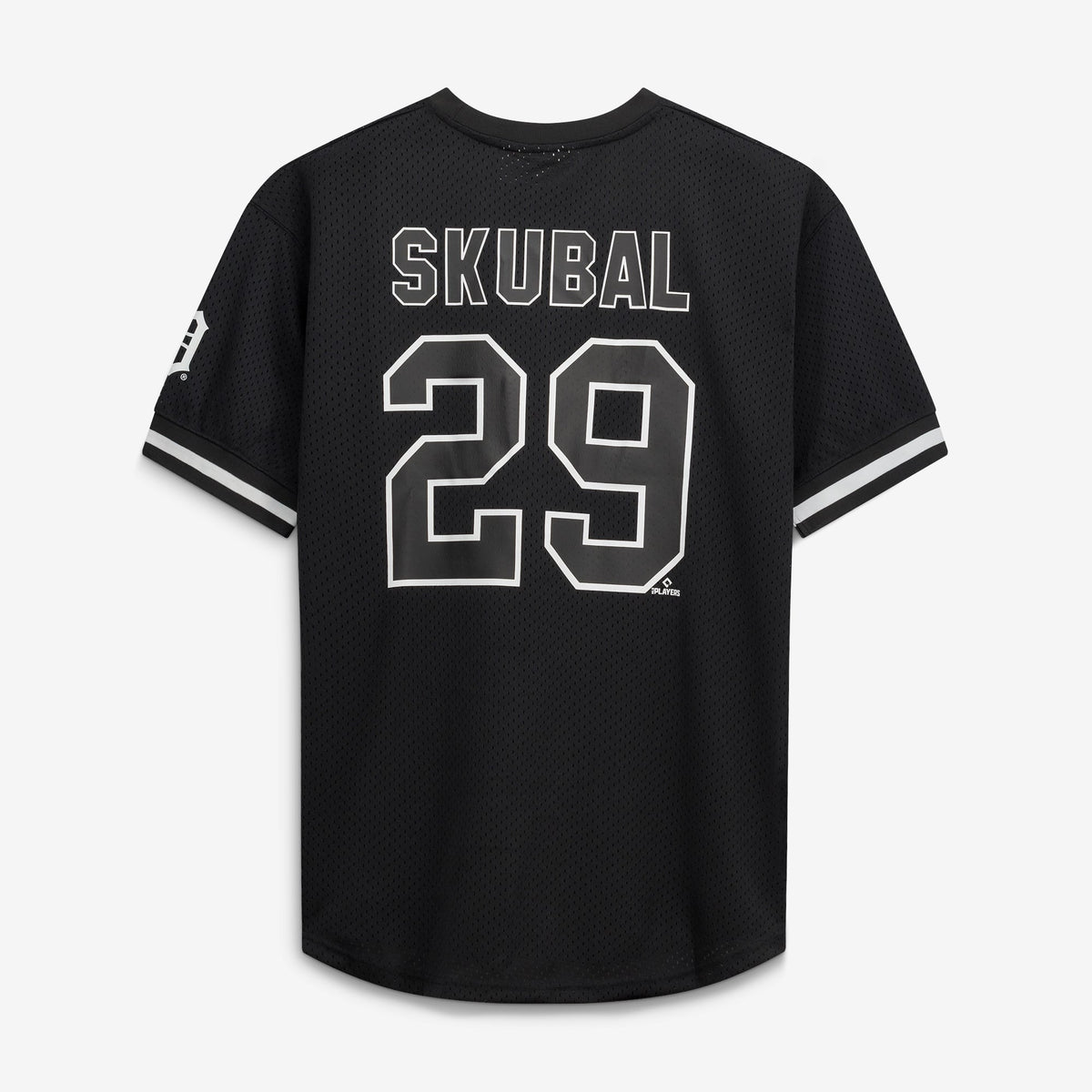 Men's Detroit Tigers Tarik Skubal Fanatics Black/White Big & Tall Heavyweight Mesh Jersey