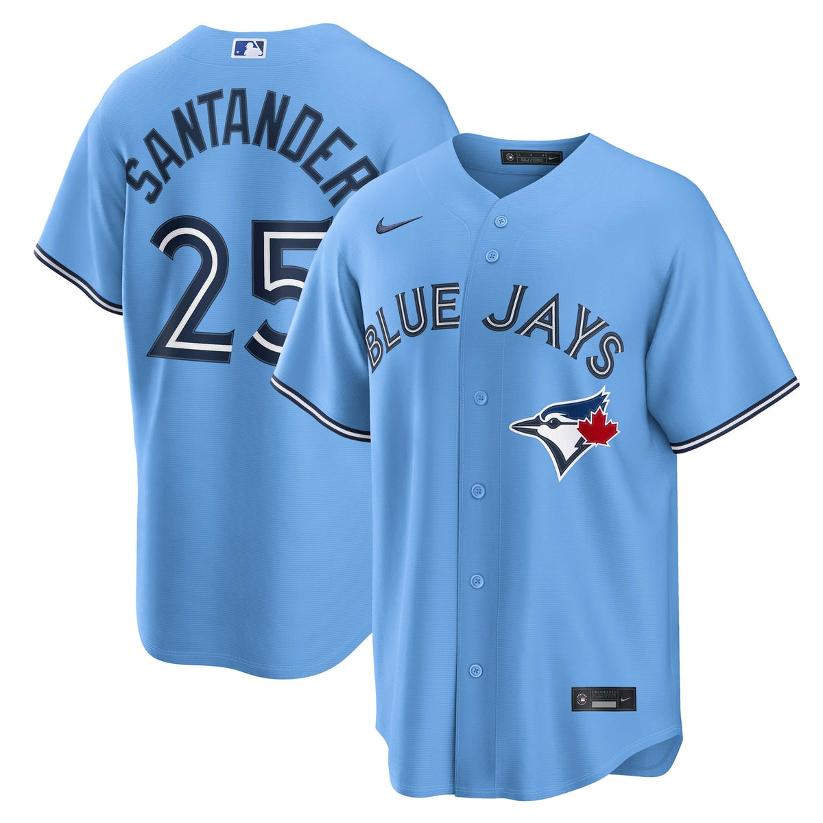 Men's Toronto Blue Jays Anthony Santander Nike Light Blue Alternate Replica Jersey