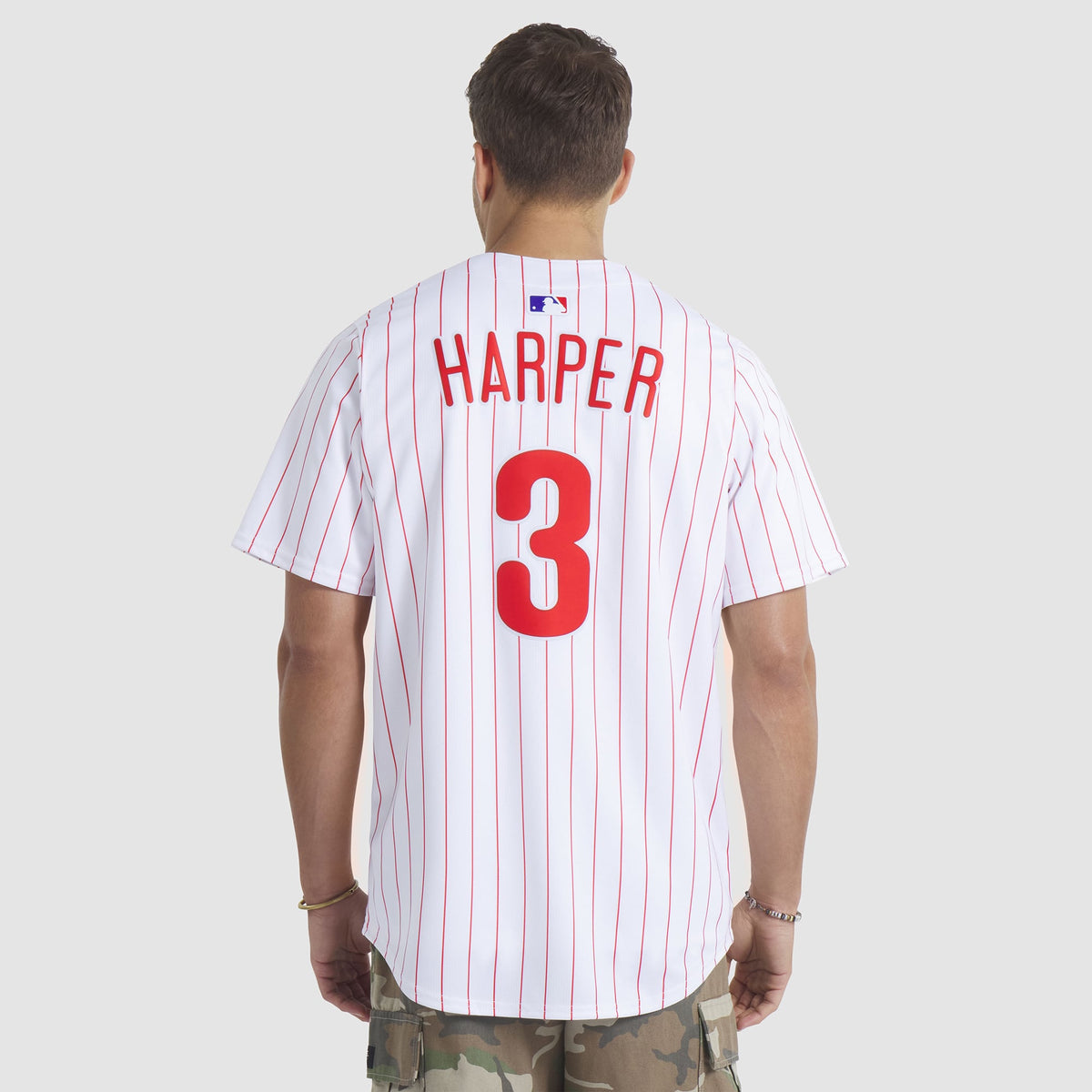 Men's Philadelphia Phillies Bryce Harper Nike Gray Road Limited Player Jersey