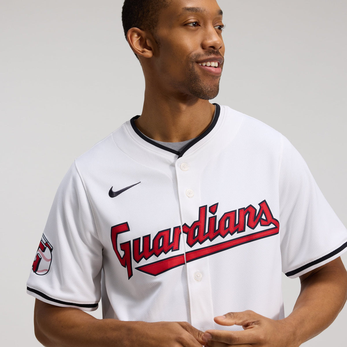 Men's Cleveland Guardians Jose Ramirez Nike White Home Limited Player Jersey