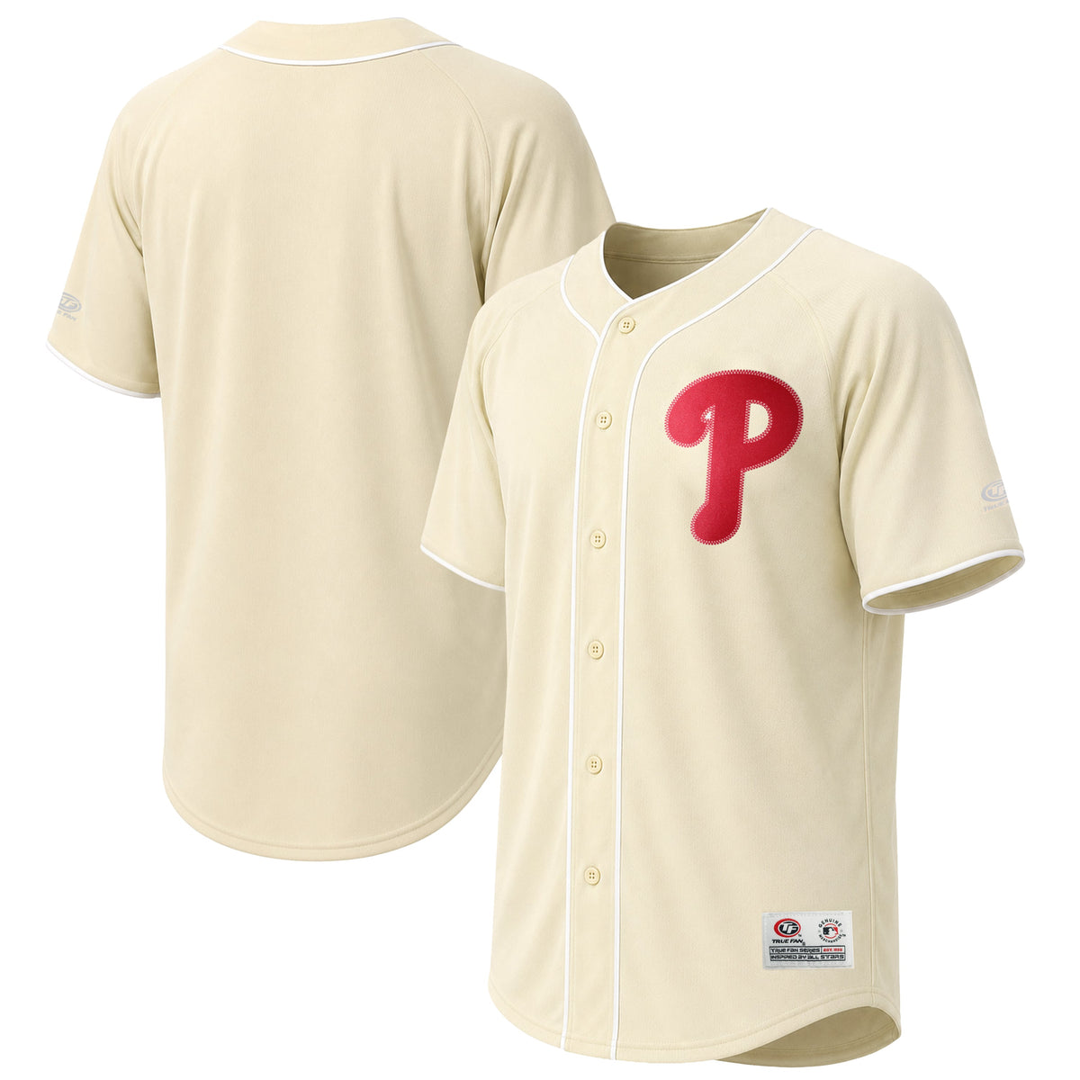 Men's Philadelphia Phillies Stitches Cream Fashion Jersey
