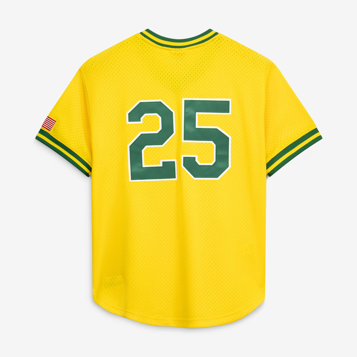 Men's Athletics Mark McGwire Mitchell & Ness Gold Authentic Batting Practice Jersey