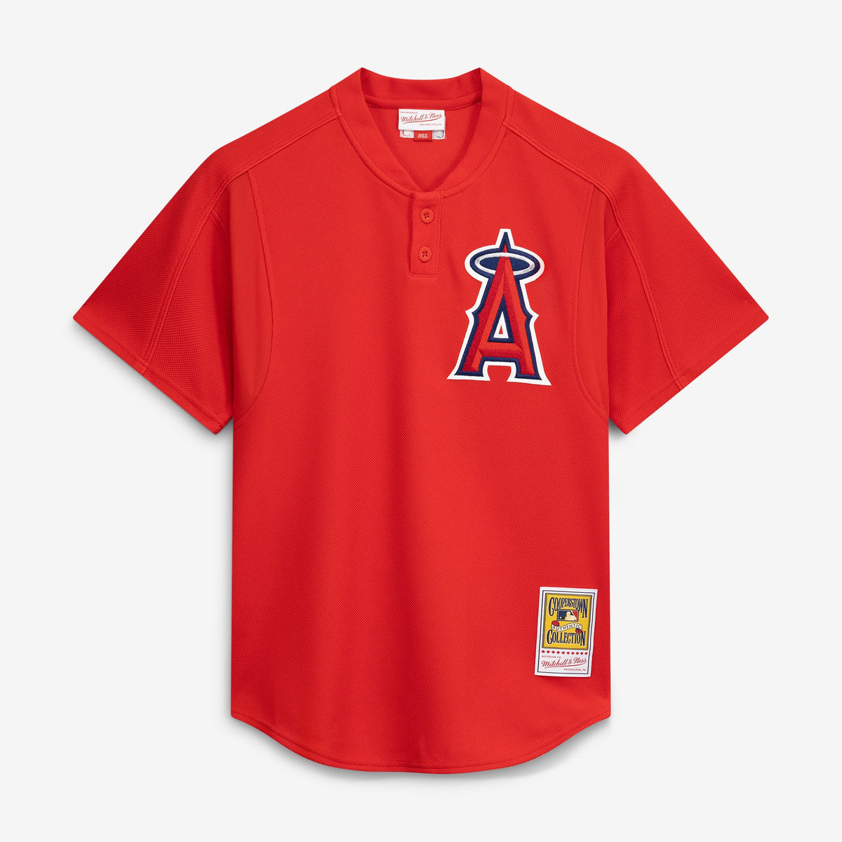 Men's California Angels Vladimir Guerrero Mitchell & Ness Red Authentic Batting Practice Jersey