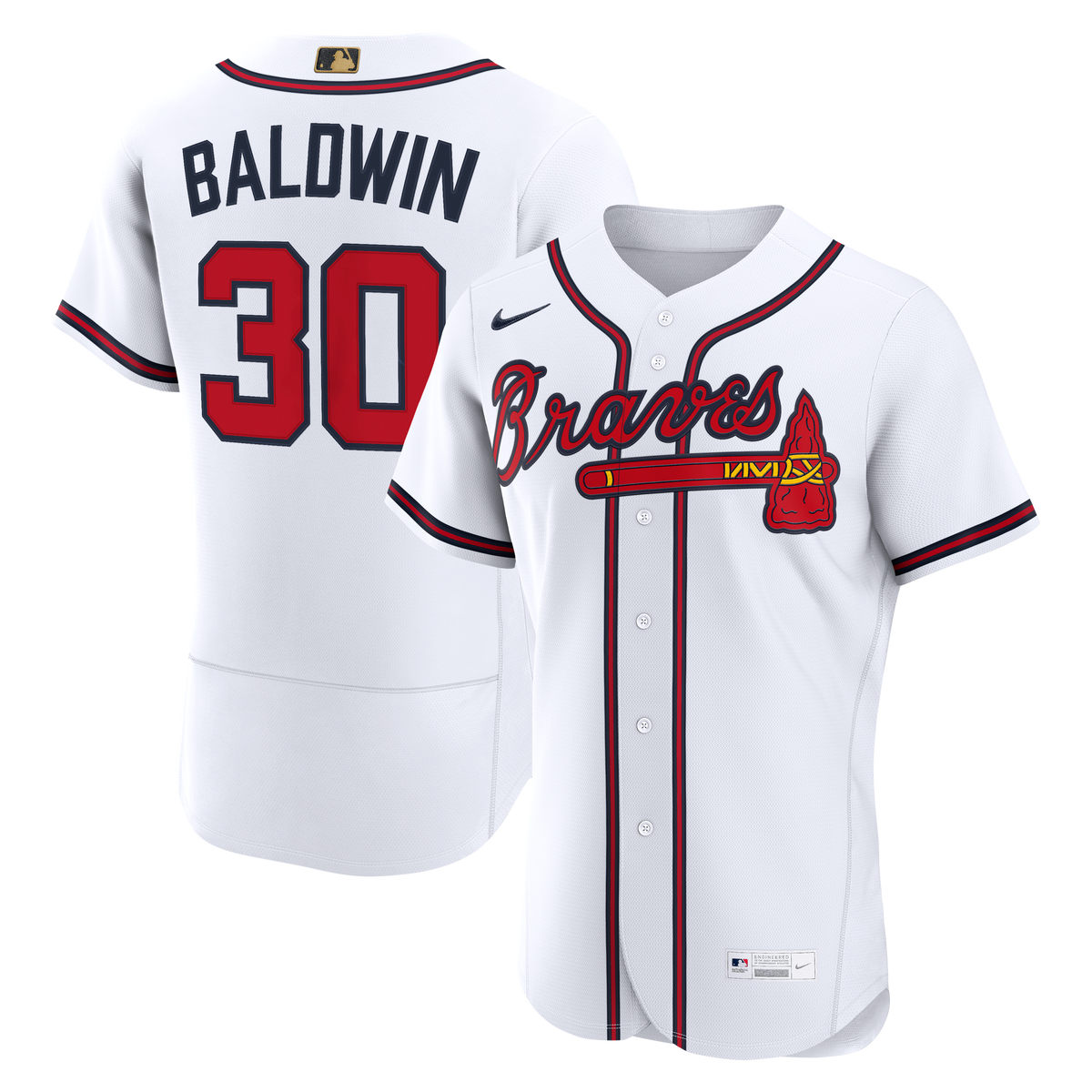 Men's Atlanta Braves Drake Baldwin Nike Red MLB Awards Authentic Jersey