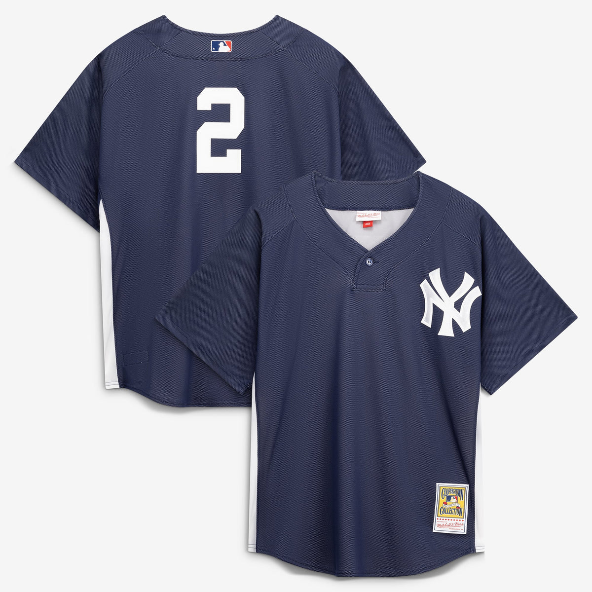 Men's New York Yankees Derek Jeter Mitchell & Ness Navy Authentic Batting Practice Jersey