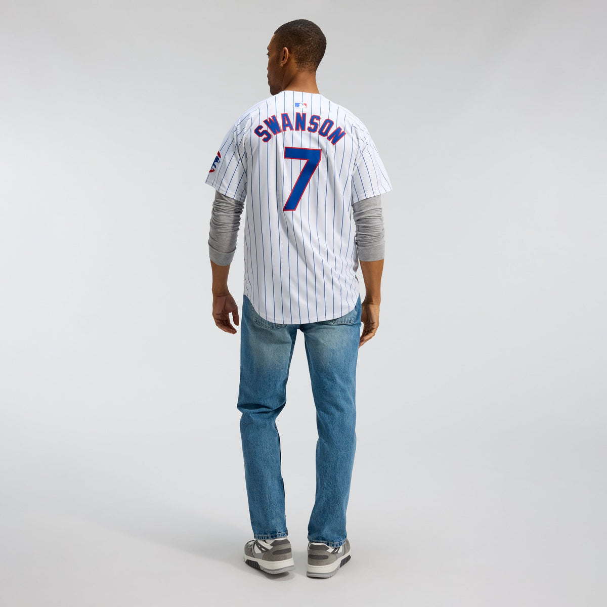 Men's Chicago Cubs Dansby Swanson Nike White Home Limited Player Jersey