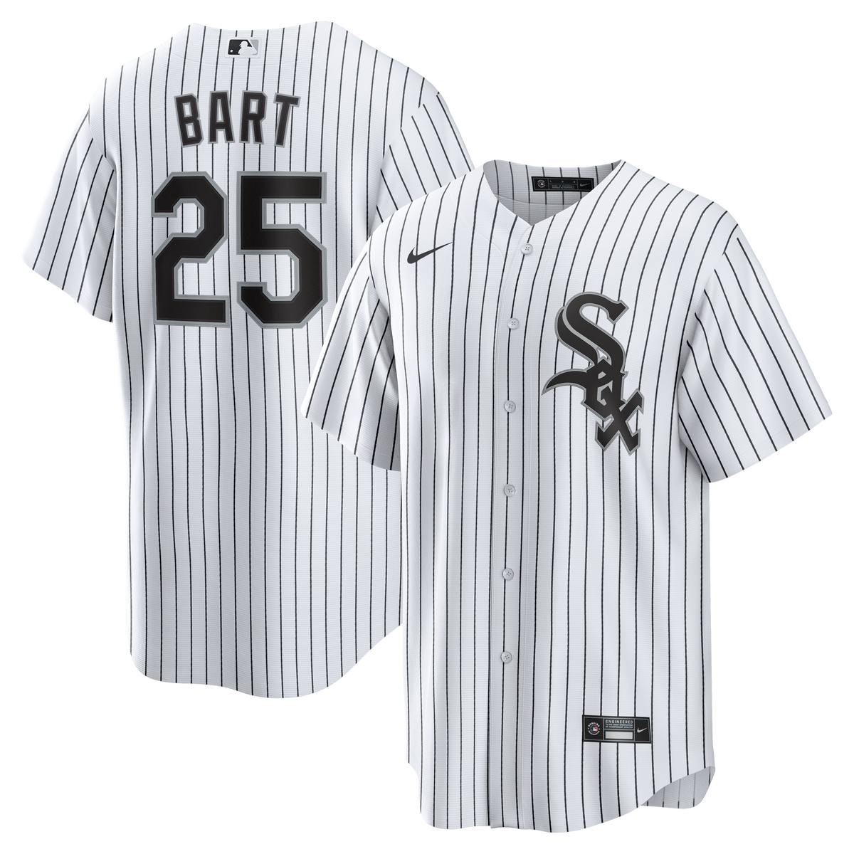 Men's Chicago White Sox Joey Bart Nike White Home Replica Jersey