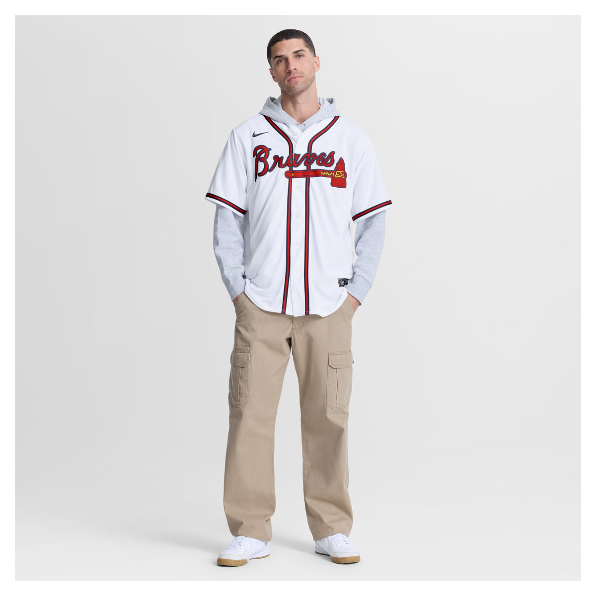 Men's Atlanta Braves Mauricio Dubón Nike White Home Replica Jersey