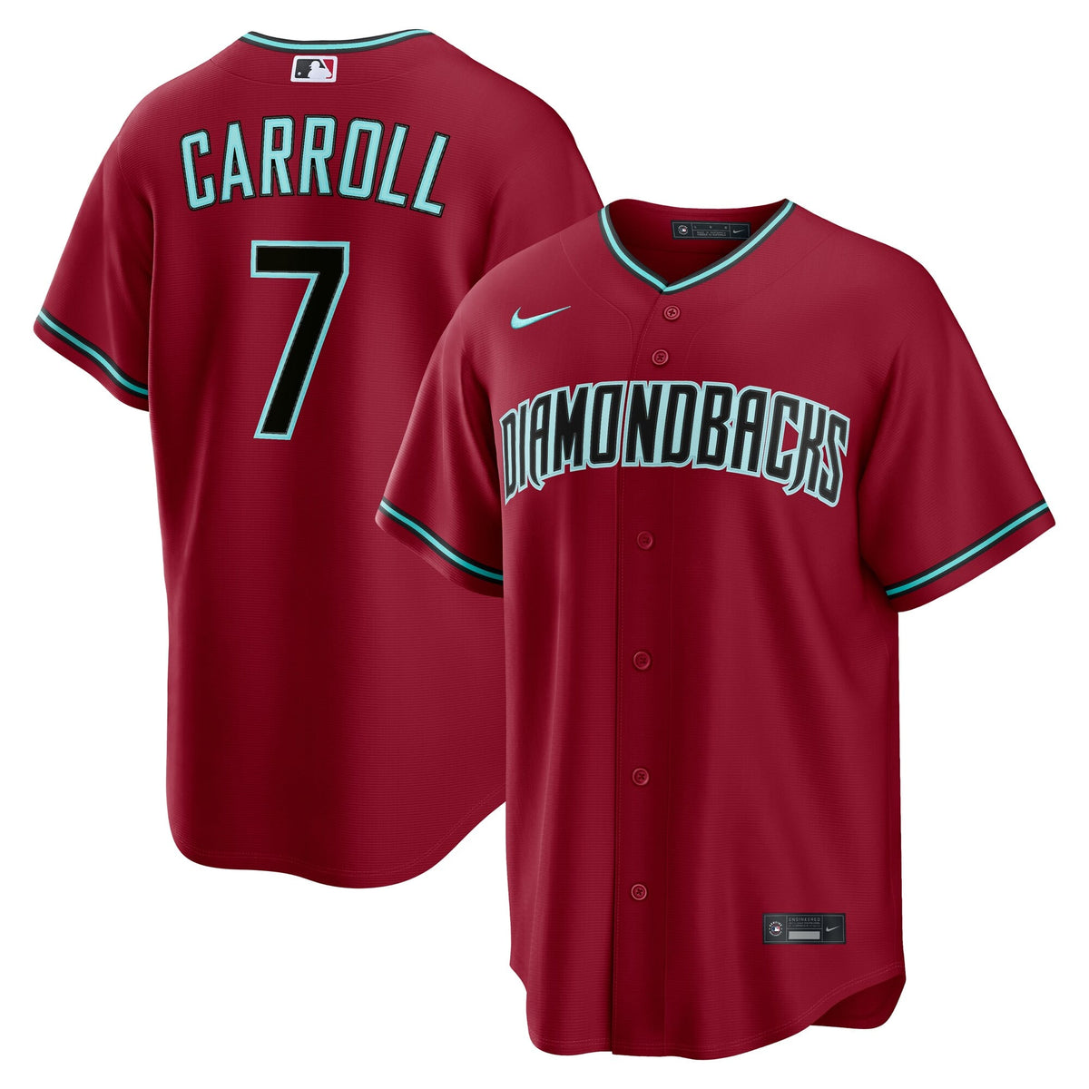 Men's Arizona Diamondbacks Corbin Carroll Nike Gray Road Replica Jersey