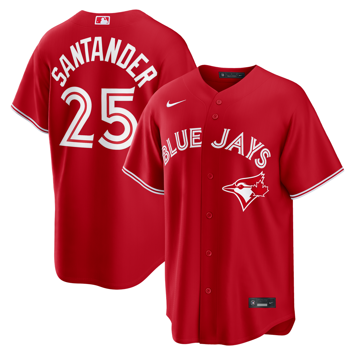 Men's Toronto Blue Jays Anthony Santander Nike Gray Road Replica Jersey