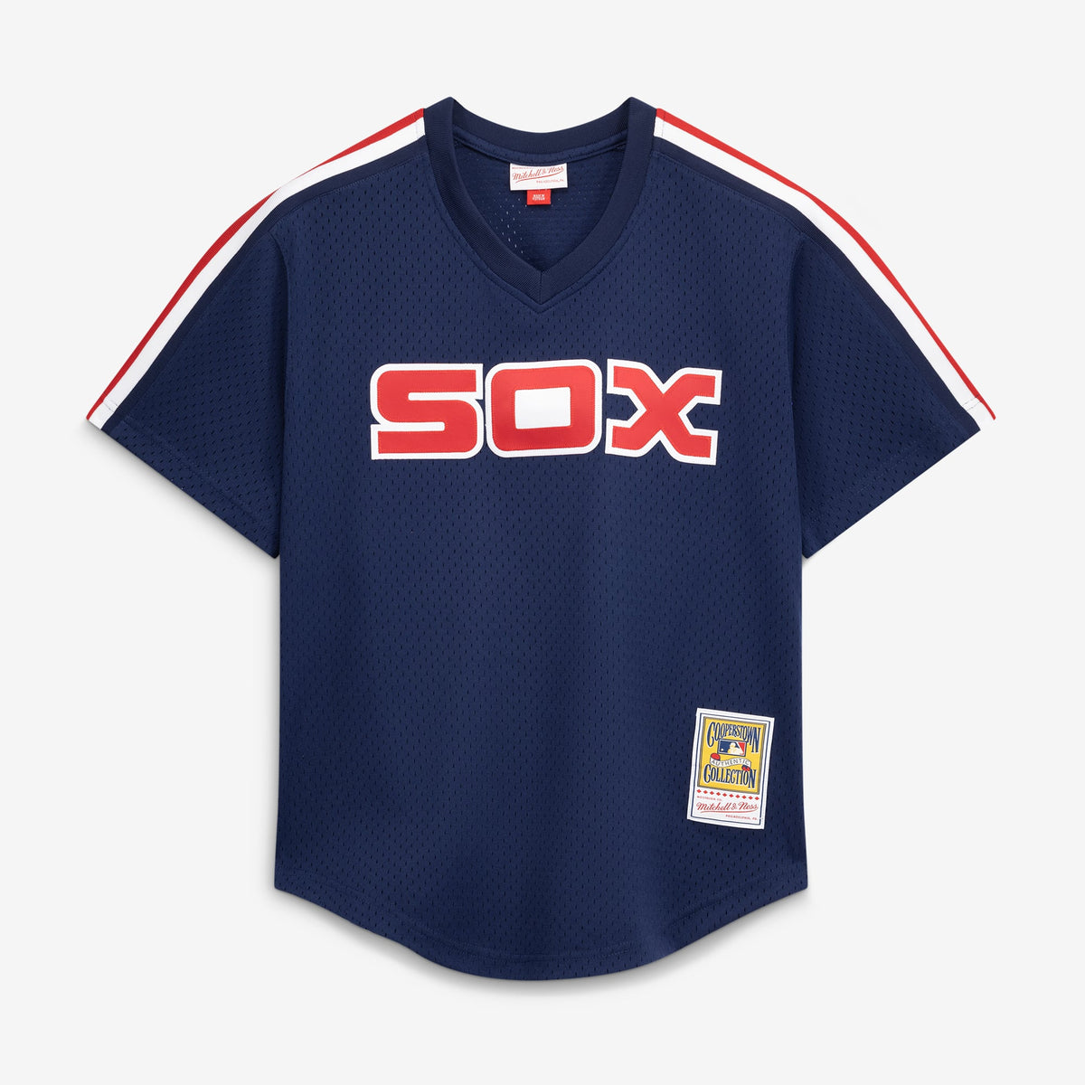 Men's Chicago White Sox Carlton Fisk Mitchell & Ness White Authentic Batting Practice Jersey