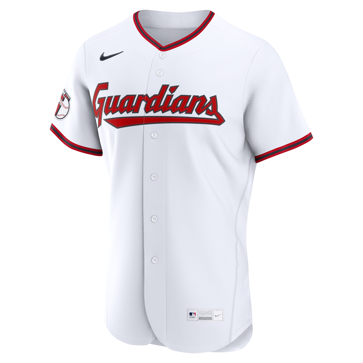 Men's Cleveland Guardians Nike White Home Authentic Custom Jersey