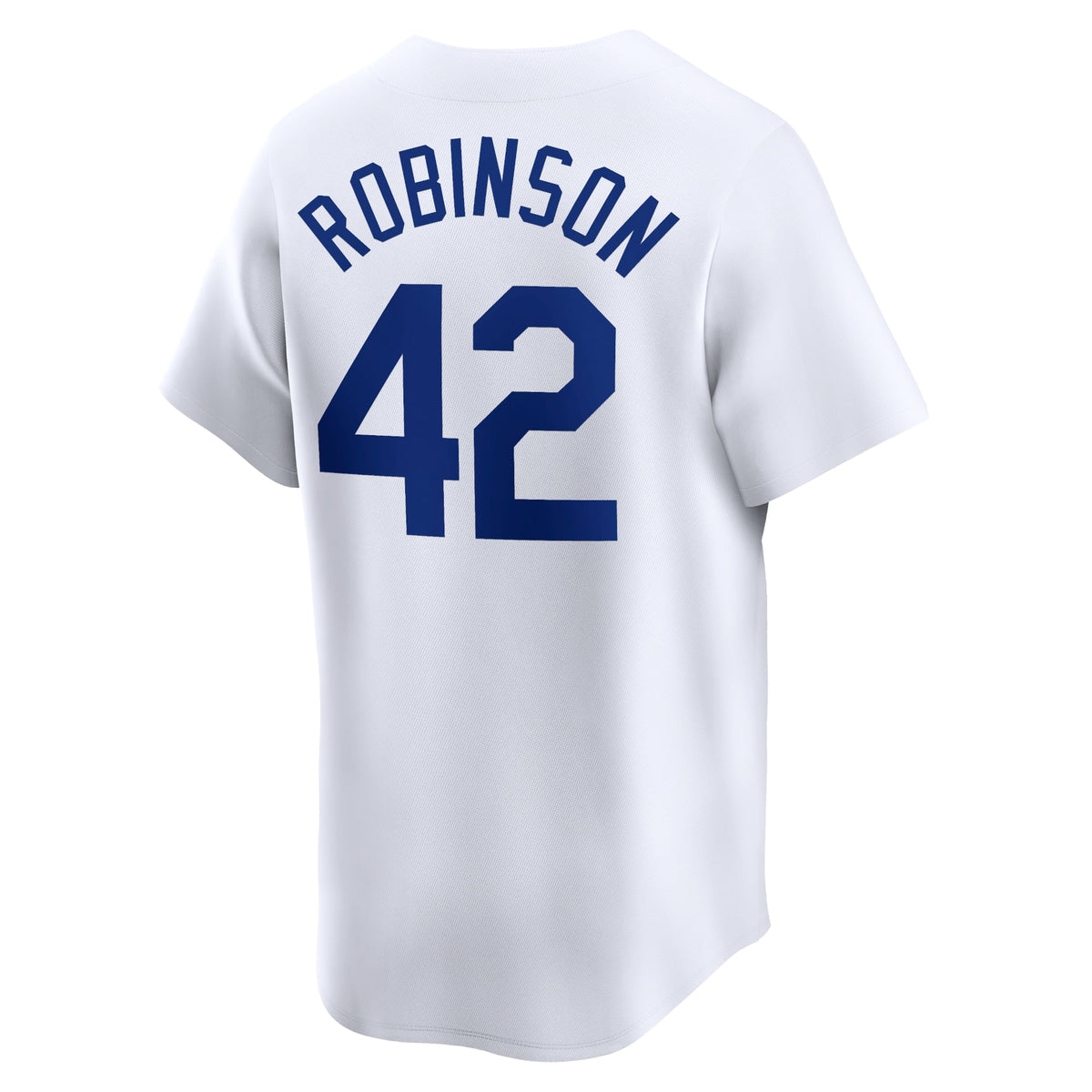 Men's Brooklyn Dodgers Jackie Robinson Nike White Throwback Cooperstown Collection Limited Jersey