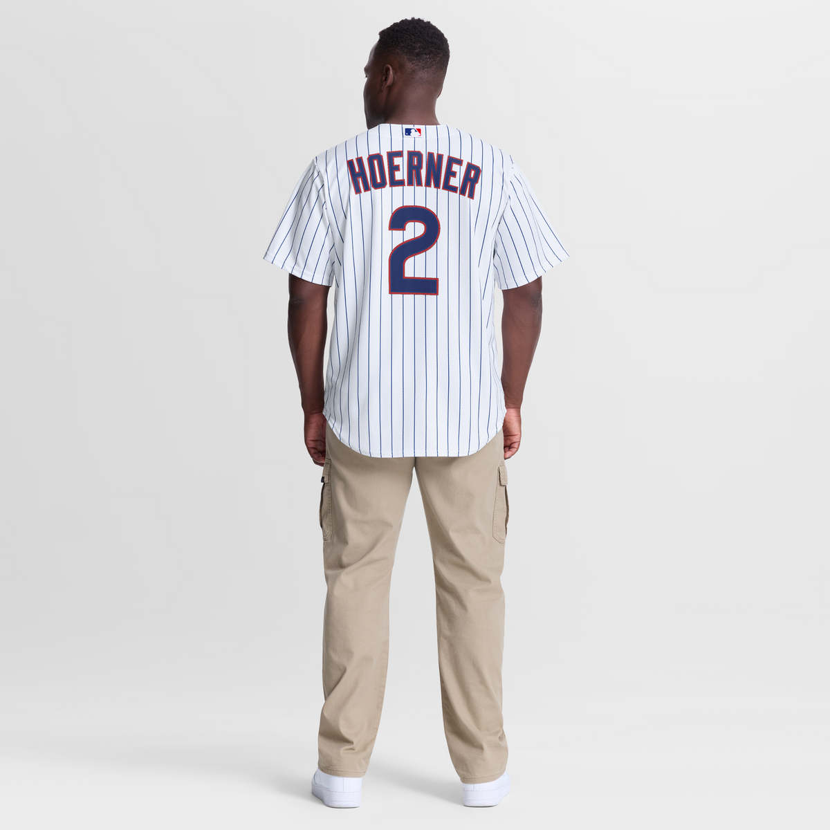 Men's Chicago Cubs Nico Hoerner Nike White Home Replica Jersey