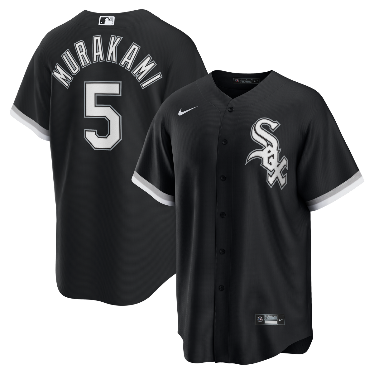 Men's Chicago White Sox Munetaka Murakami Nike Black Alternate Replica Jersey