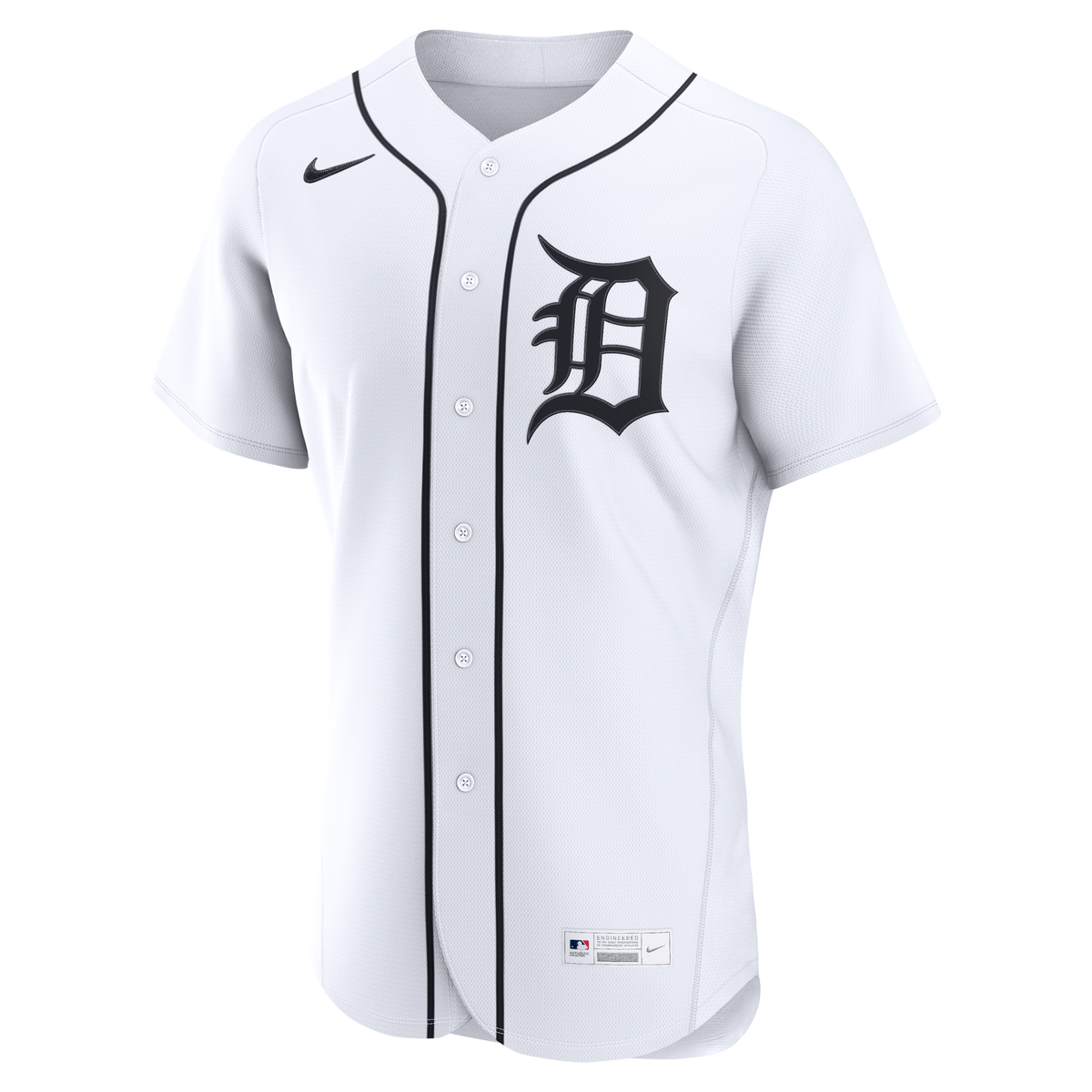 Men's Detroit Tigers Nike White Home Authentic Custom Jersey
