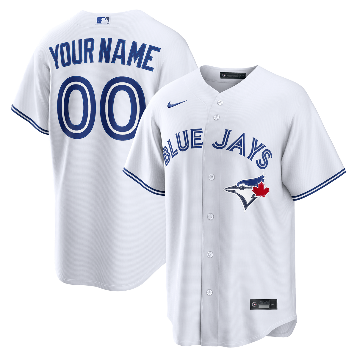 Men's Toronto Blue Jays Nike White Home Replica Custom Jersey