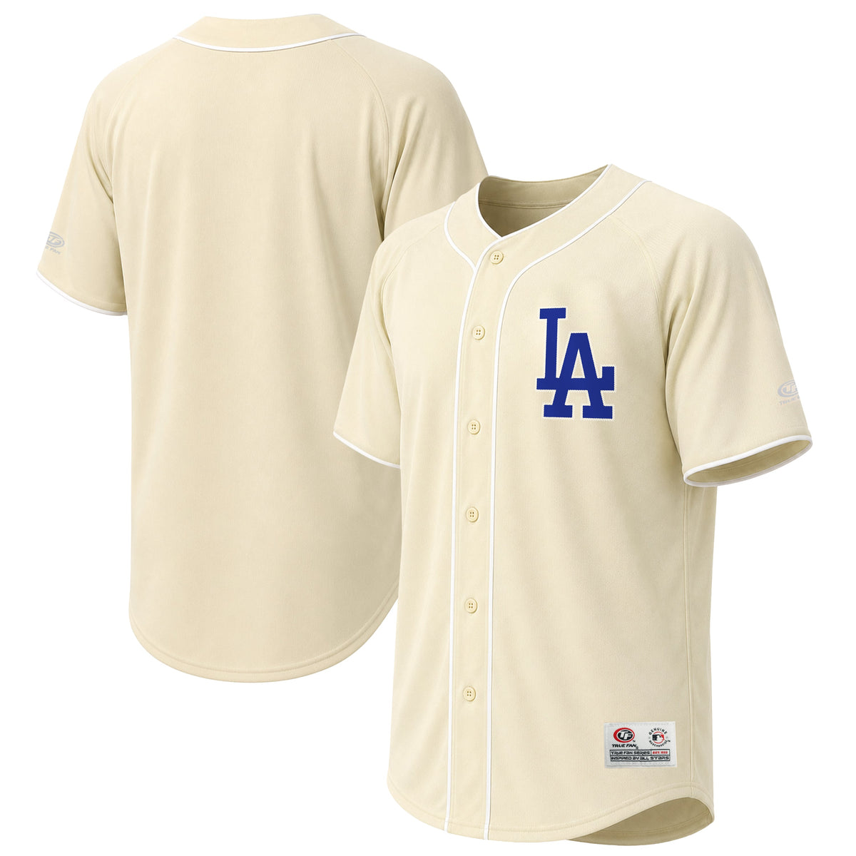 Men's Los Angeles Dodgers Stitches Cream Fashion Jersey