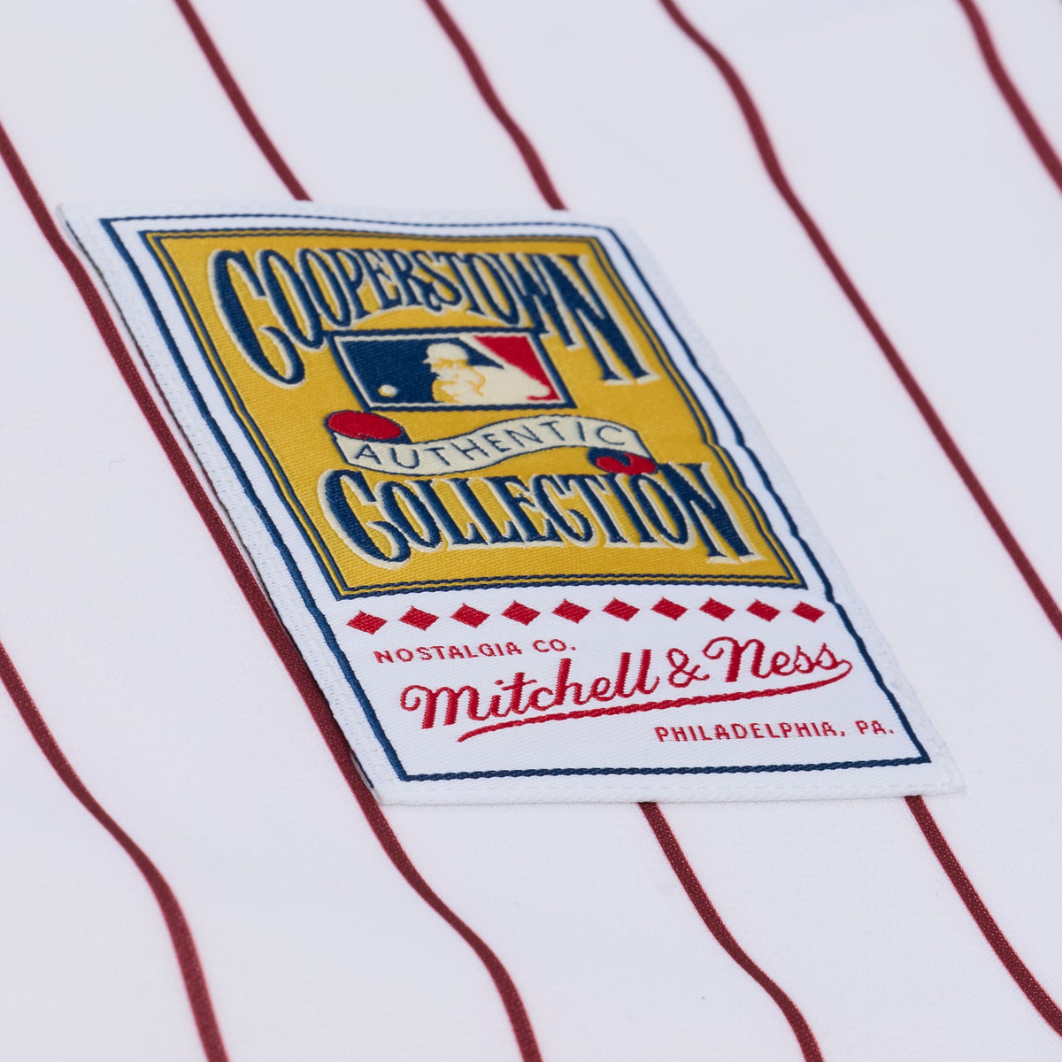 Men's Philadelphia Phillies Jimmy Rollins Mitchell & Ness White 2003 Cooperstown Collection Authentic Jersey