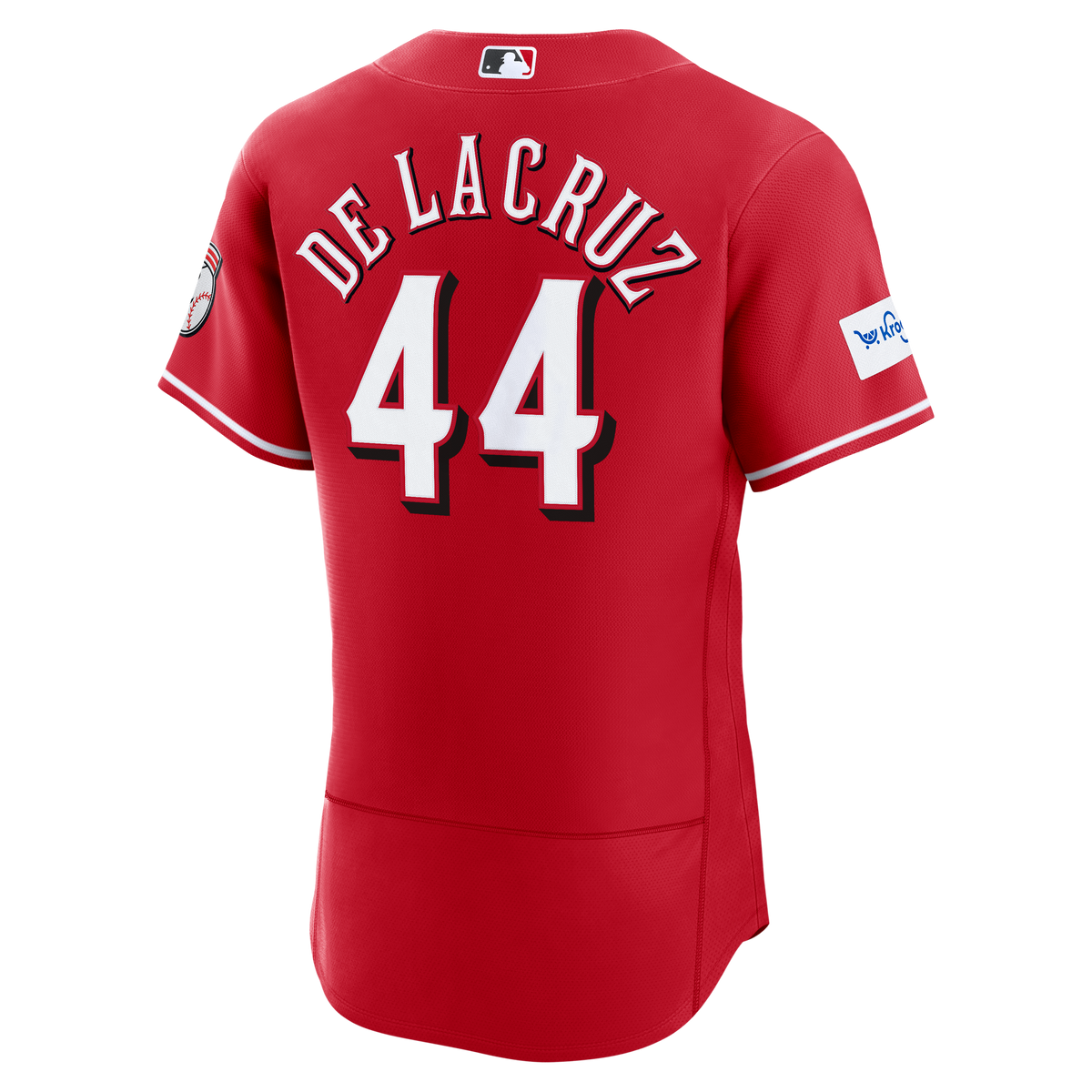 Men's Cincinnati Reds Elly De La Cruz Nike Red Alternate Authentic Sponsor Patch Jersey