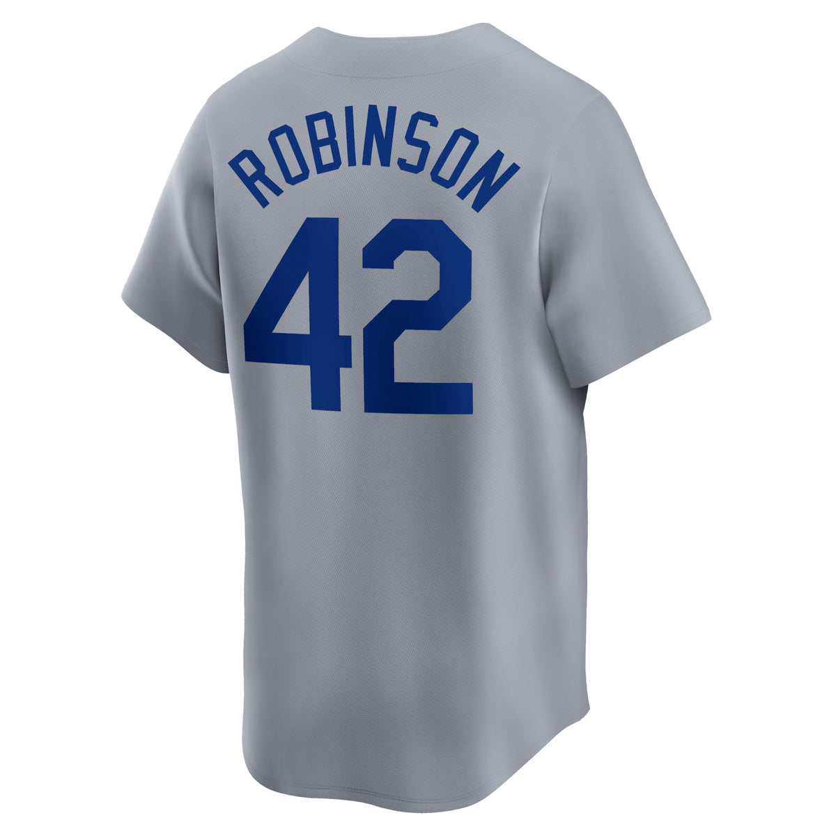 Men's Brooklyn Dodgers Jackie Robinson Nike Gray Throwback Cooperstown Collection Limited Jersey