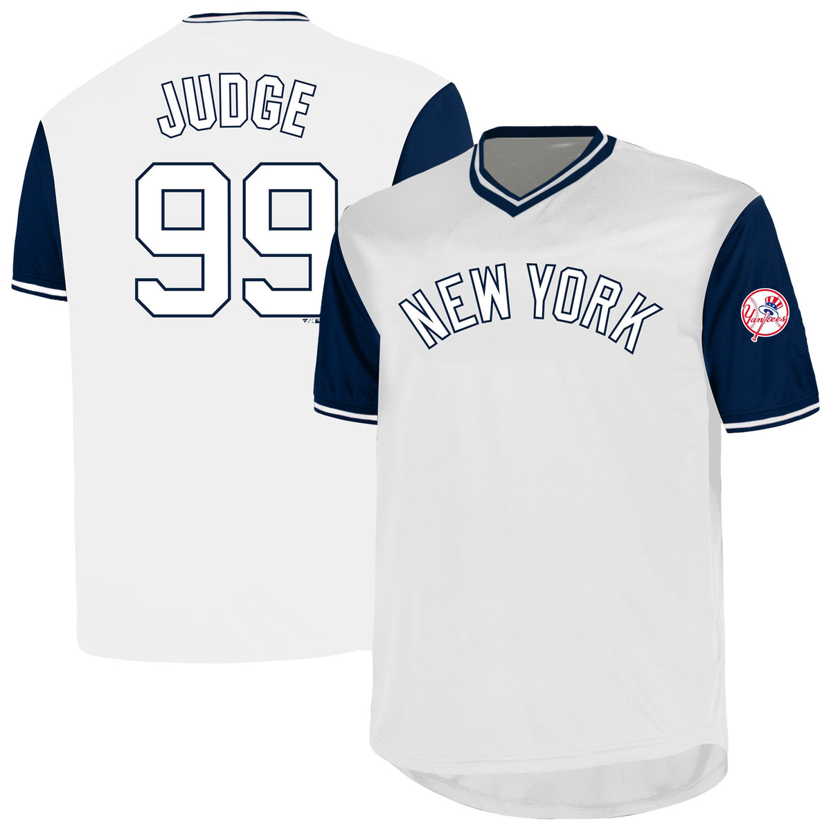 Men's New York Yankees Aaron Judge Profile White Big & Tall Name & Number Jersey