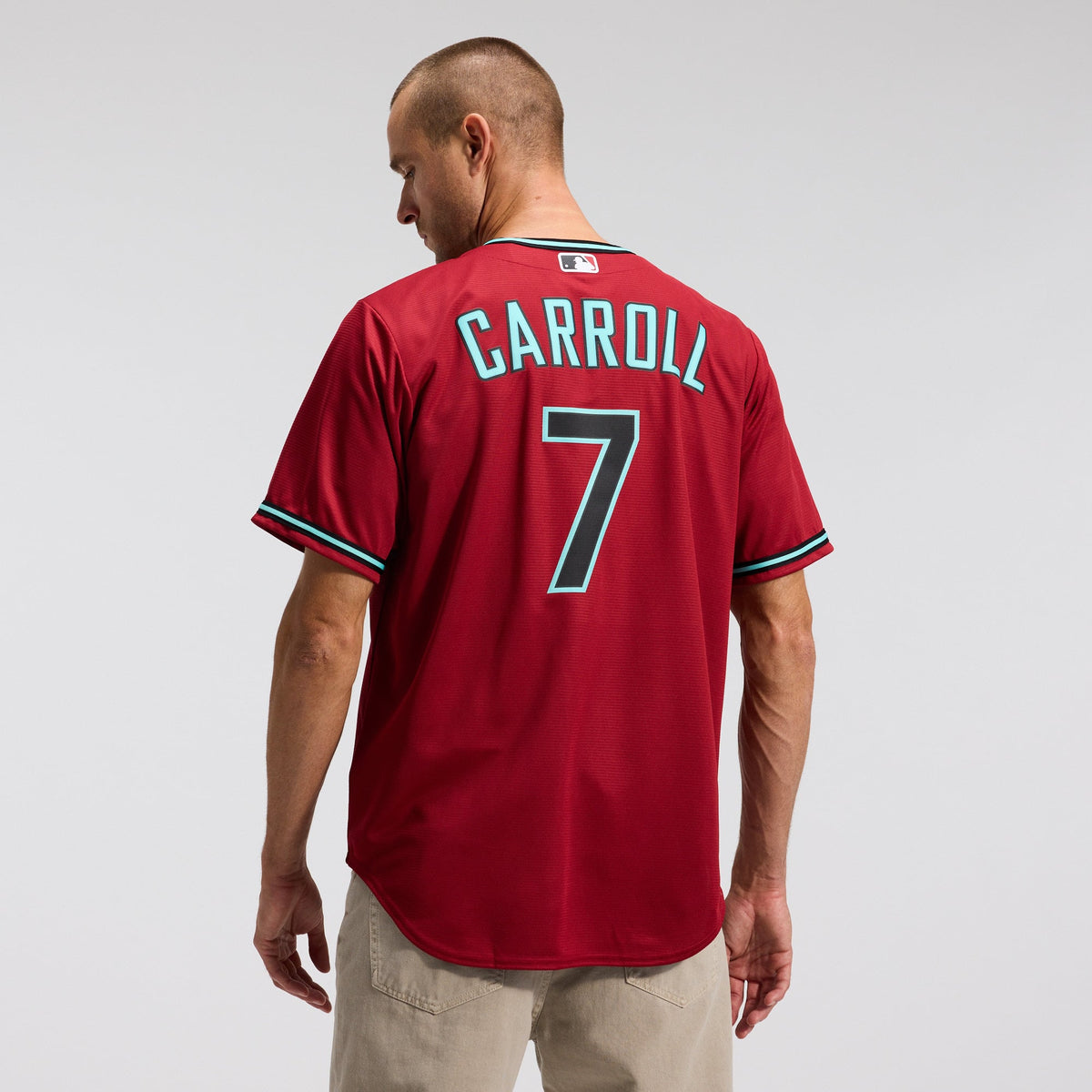 Men's Arizona Diamondbacks Corbin Carroll Nike Crimson Alternate 2 Replica Jersey