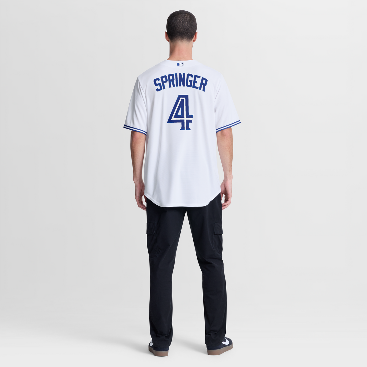 Men's Toronto Blue Jays George Springer Nike White Home Replica Jersey