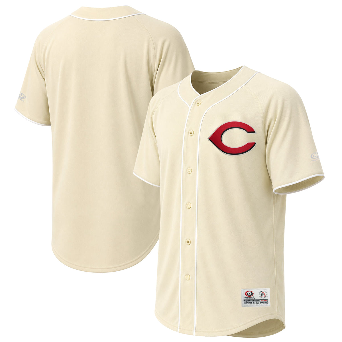 Men's Cincinnati Reds Stitches Cream Fashion Jersey