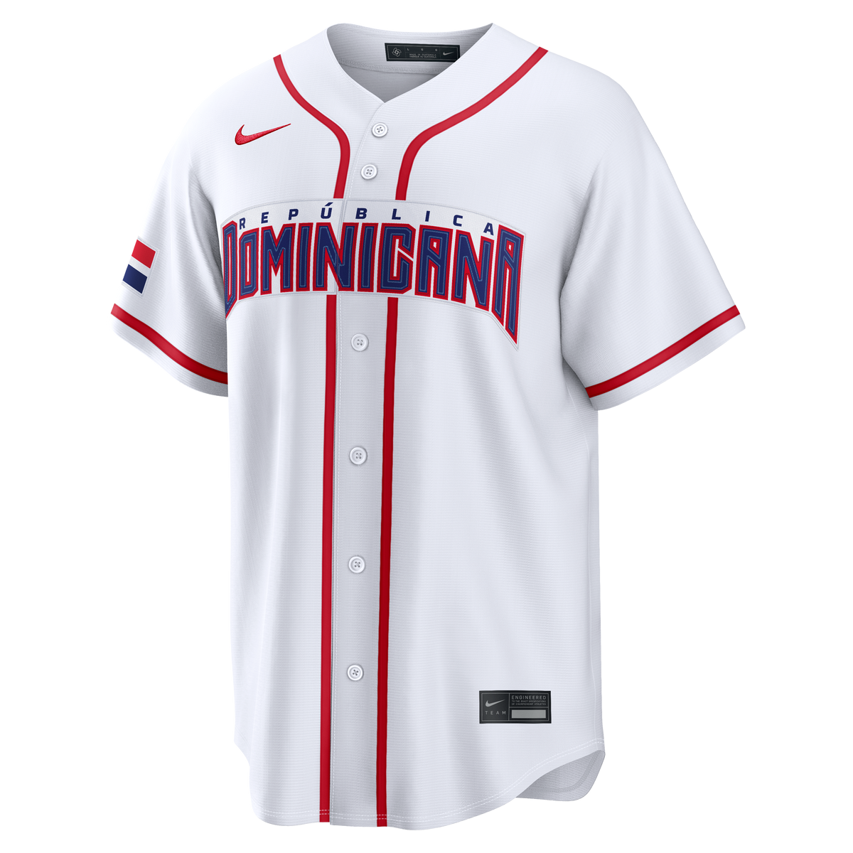 Men's Dominican Republic Baseball Nike White 2026 World Baseball Classic Home Stadium Jersey