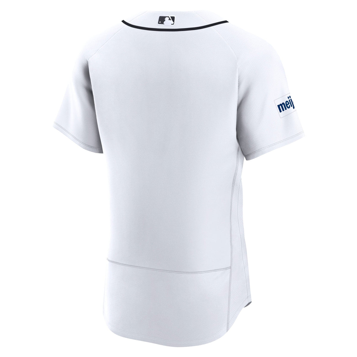 Men's Detroit Tigers Nike White Home Sponsor Patch Authentic Jersey