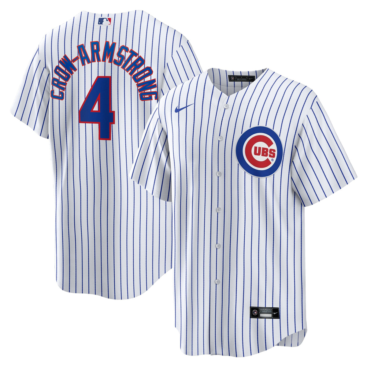 Men's  Chicago Cubs Pete Crow-Armstrong Nike White Home Replica Jersey