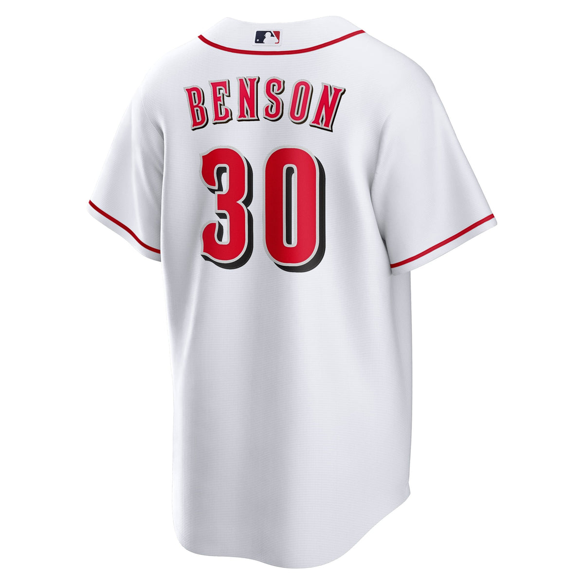 Men's Cincinnati Reds Will Benson Nike White Home Replica Jersey