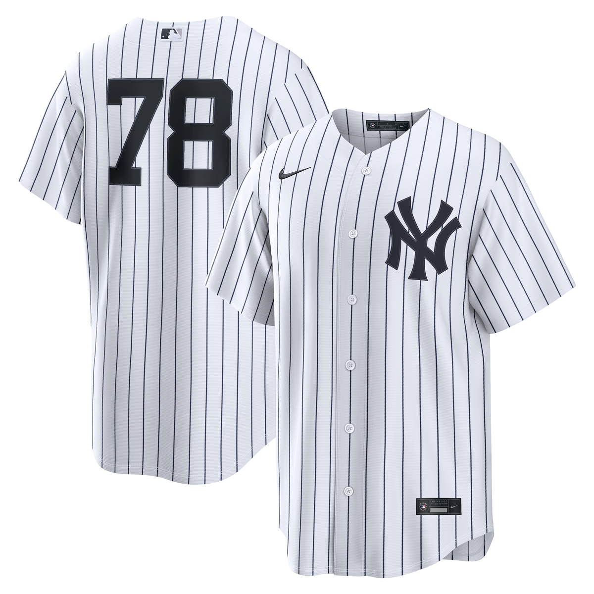 Men's New York Yankees Spencer Jones Nike White Home Replica Jersey