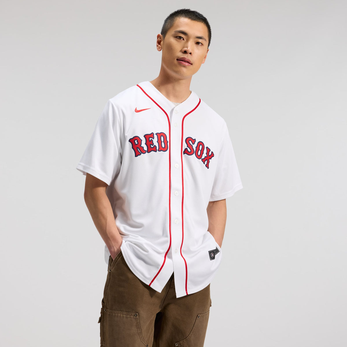 Men's Boston Red Sox Roman Anthony Nike White Home Replica Jersey