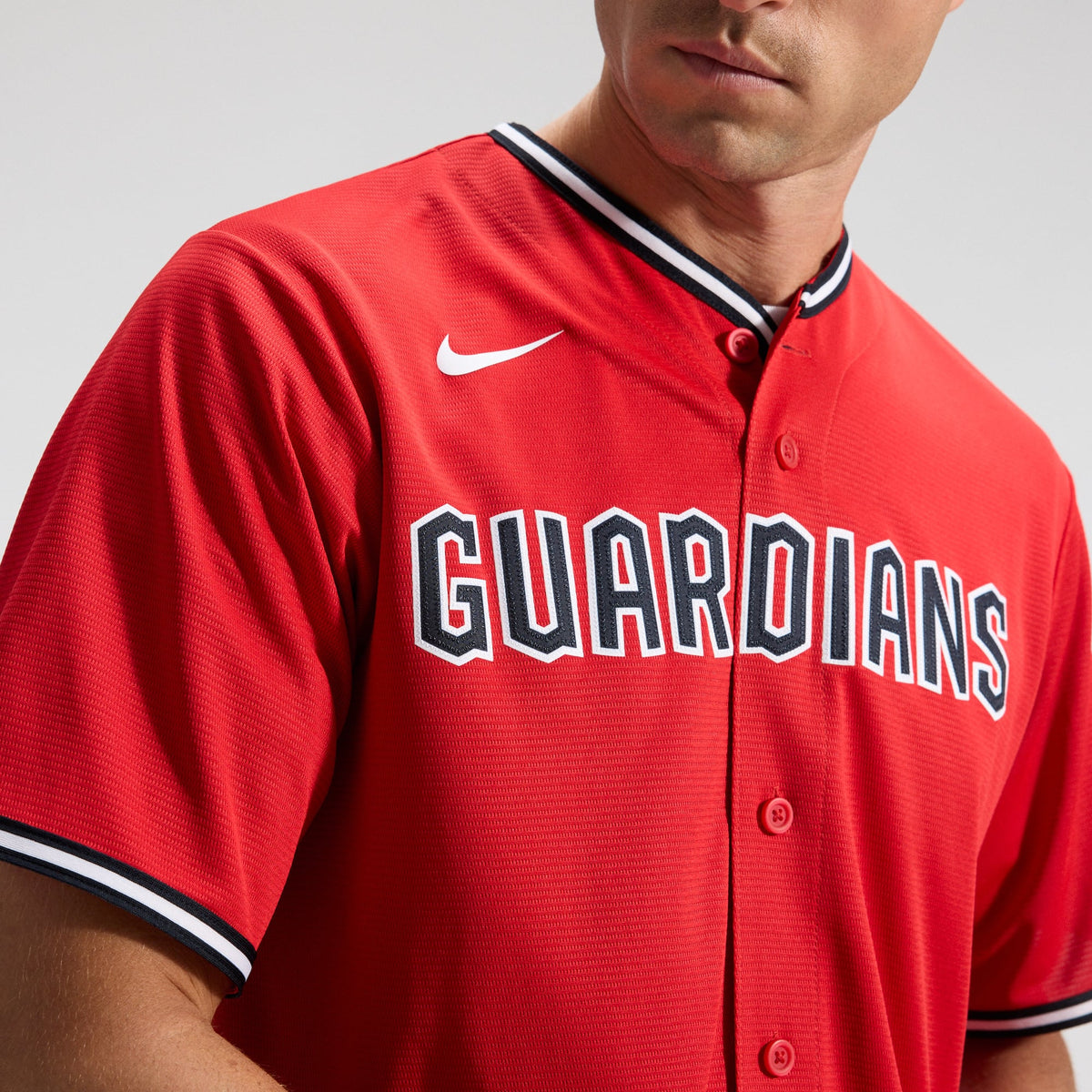 Men's  Cleveland Guardians  Nike Red Alternate 2 Replica Jersey