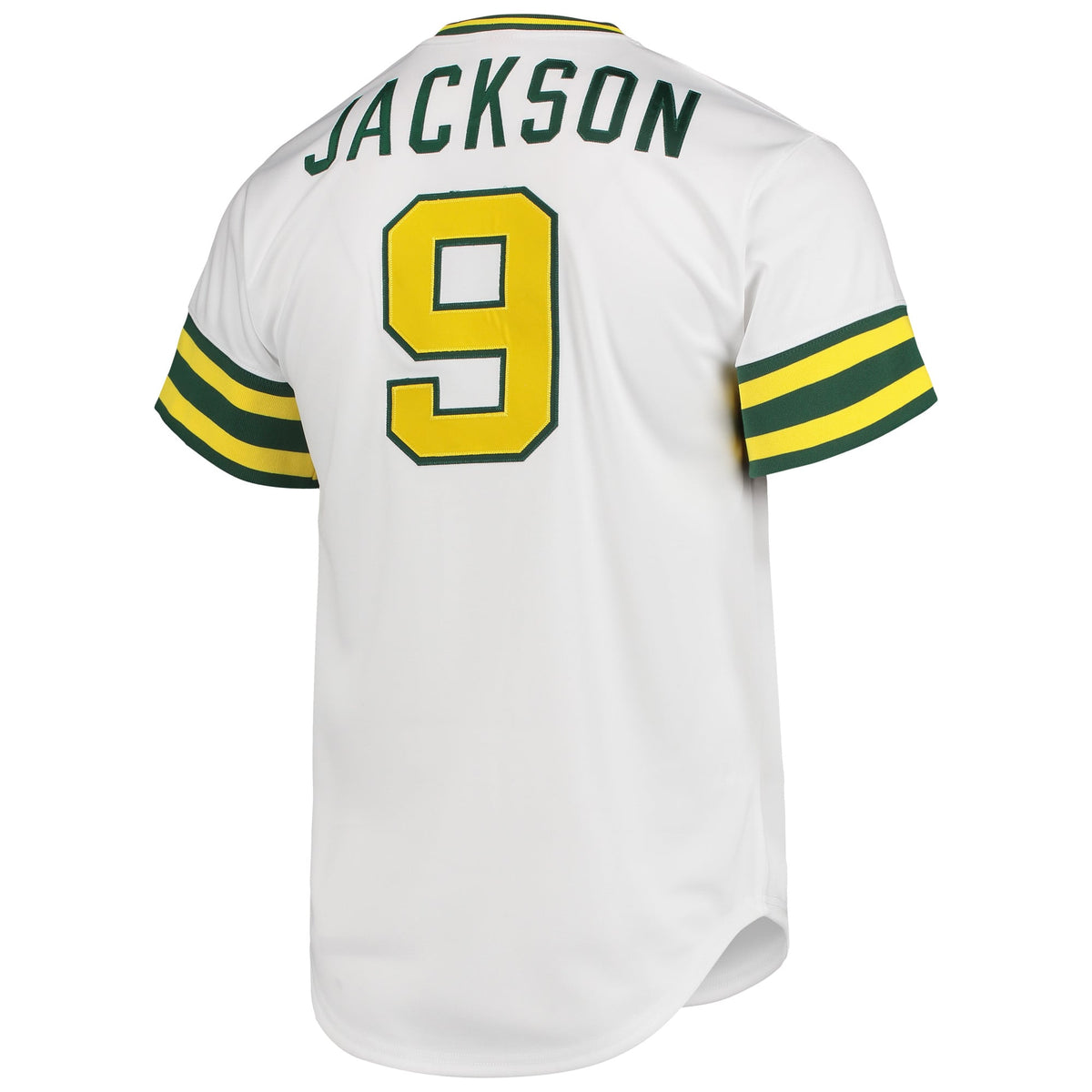 Men's Athletics Reggie Jackson Mitchell & Ness White 1972 Cooperstown Collection Authentic Jersey