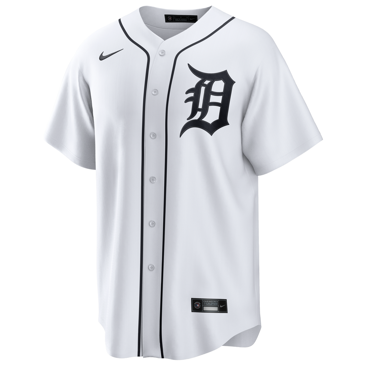 Men's Detroit Tigers Nike White Home Replica Jersey
