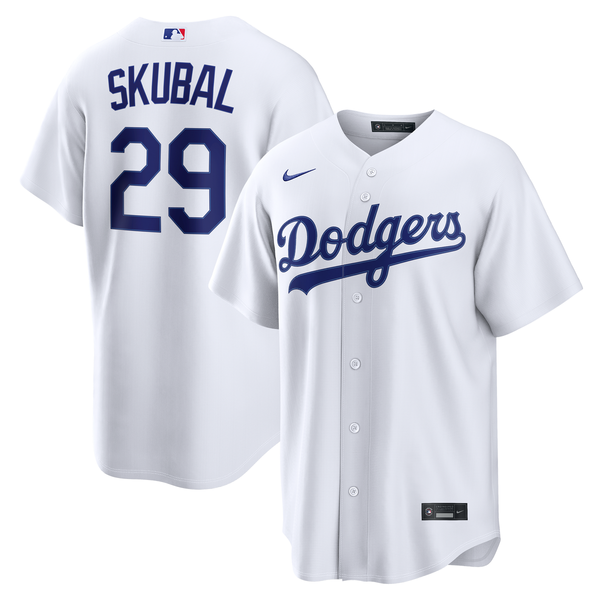 Men's Los Angeles Dodgers Tarik Skubal Nike White Home Replica Jersey