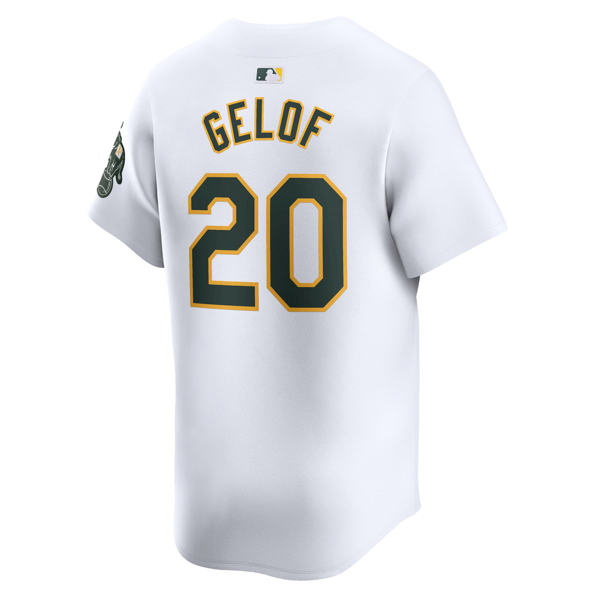 Men's Athletics Zack Gelof Nike White Home Limited Player Jersey