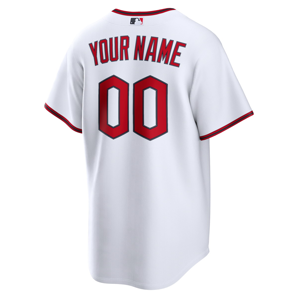 Men's Cleveland Guardians Nike White Home Replica Custom Jersey
