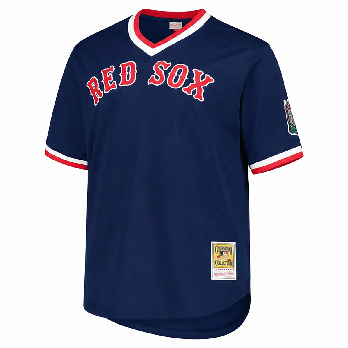 Men's Boston Red Sox Pedro Martinez Mitchell & Ness Navy Big & Tall Cooperstown Mesh Batting Practice Jersey