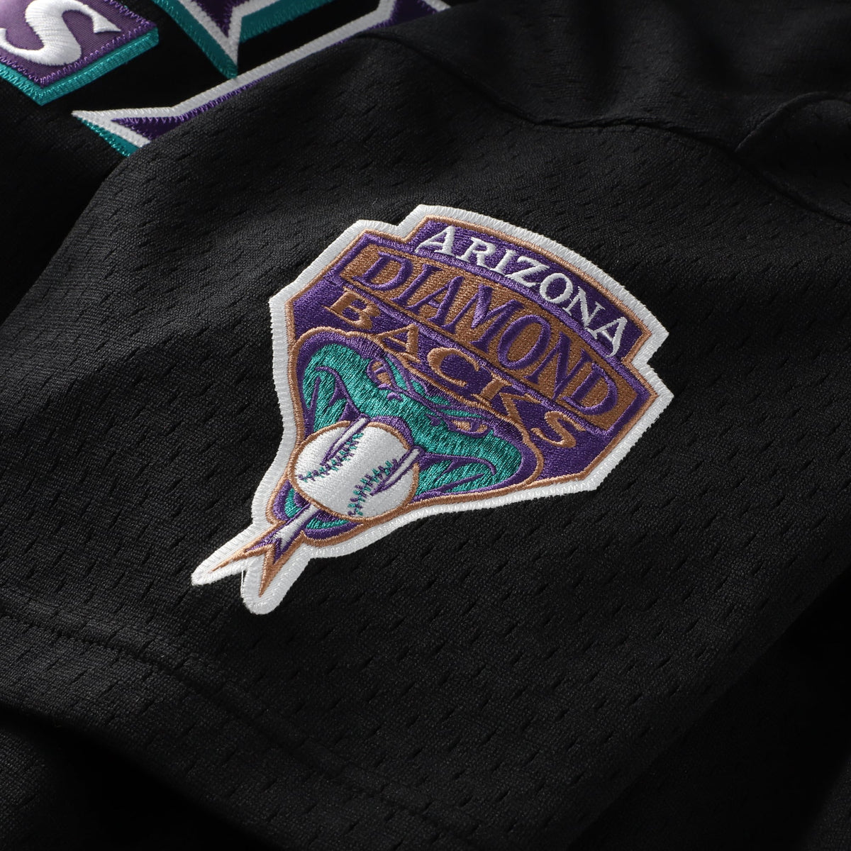 Men's Arizona Diamondbacks Randy Johnson Mitchell & Ness Black Big & Tall Cooperstown Mesh Batting Practice Jersey