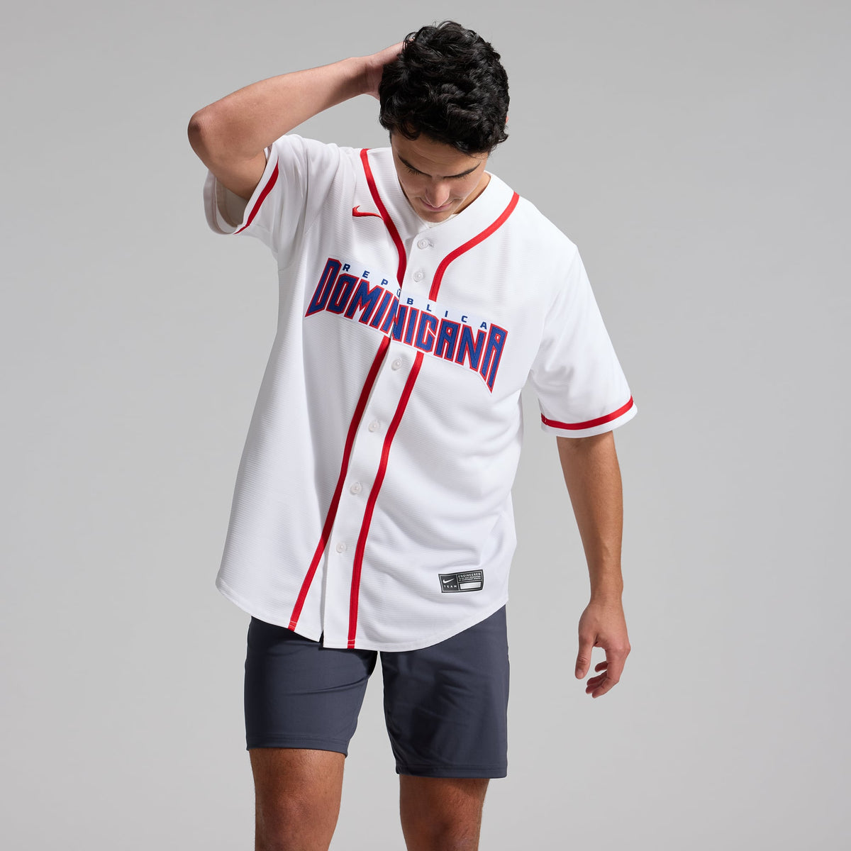 Men's Dominican Republic Baseball Nike White 2026 World Baseball Classic Home Stadium Jersey