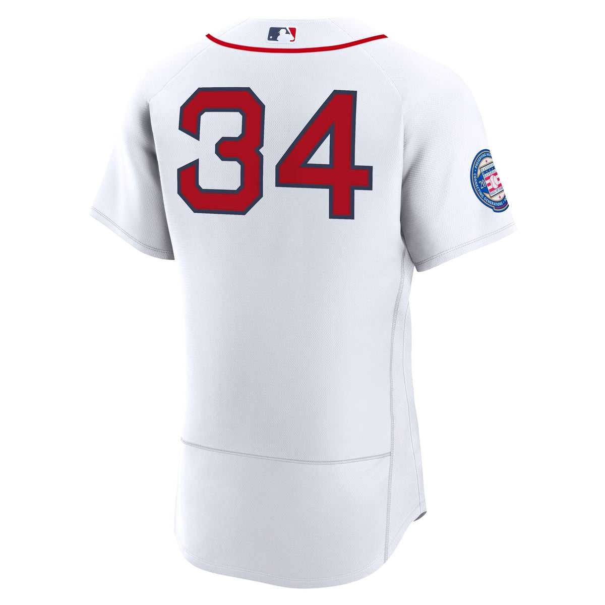Men's Boston Red Sox David Ortiz Nike White Home Authentic Retired 2022 Hall of Fame Patch Jersey