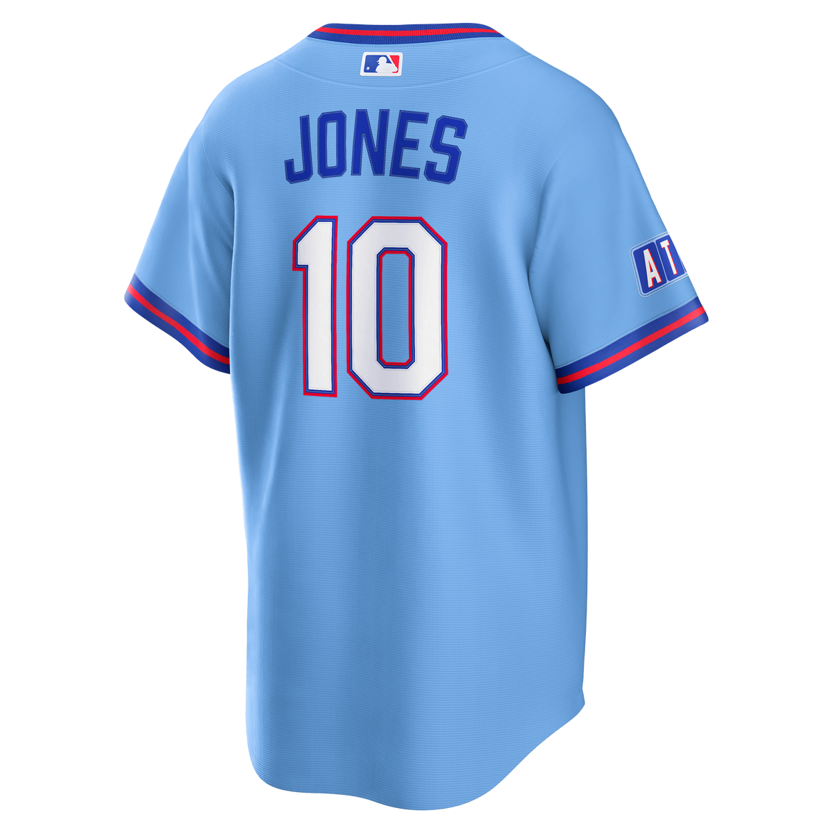 Men's Atlanta Braves Chipper Jones Nike Powder Blue 2026 City Connect Stadium Jersey