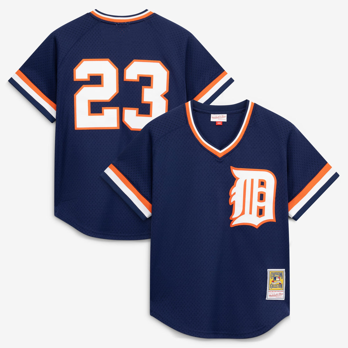 Men's Detroit Tigers Kirk Gibson Mitchell & Ness Navy Authentic Batting Practice Jersey