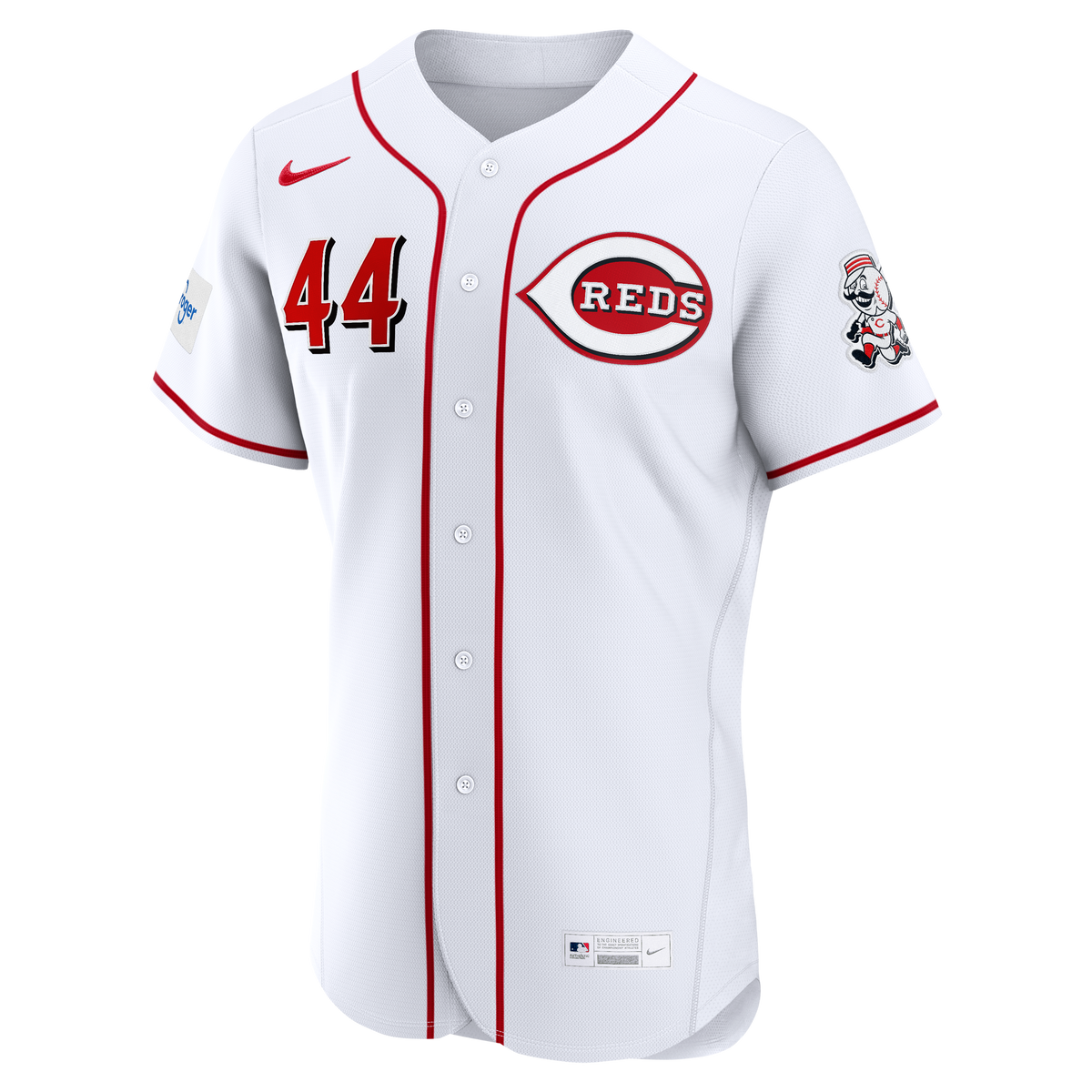 Men's Cincinnati Reds Elly De La Cruz Nike Red Alternate Authentic Sponsor Patch Jersey