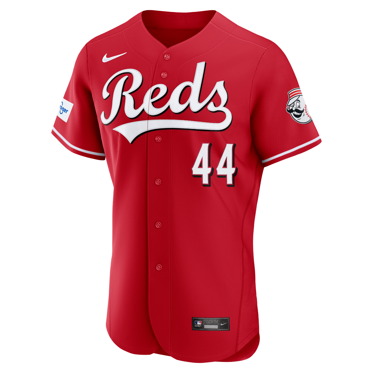 Men's Cincinnati Reds Elly De La Cruz Nike Red Alternate Authentic Sponsor Patch Jersey